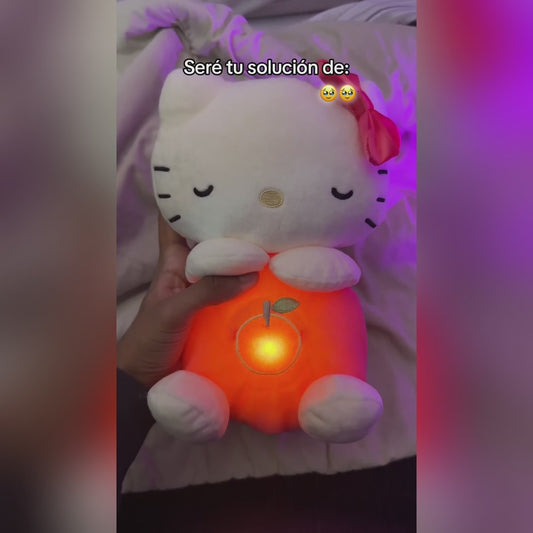 Juguete Peluche Hello Kitty que Respira y Alumbra para Dormir